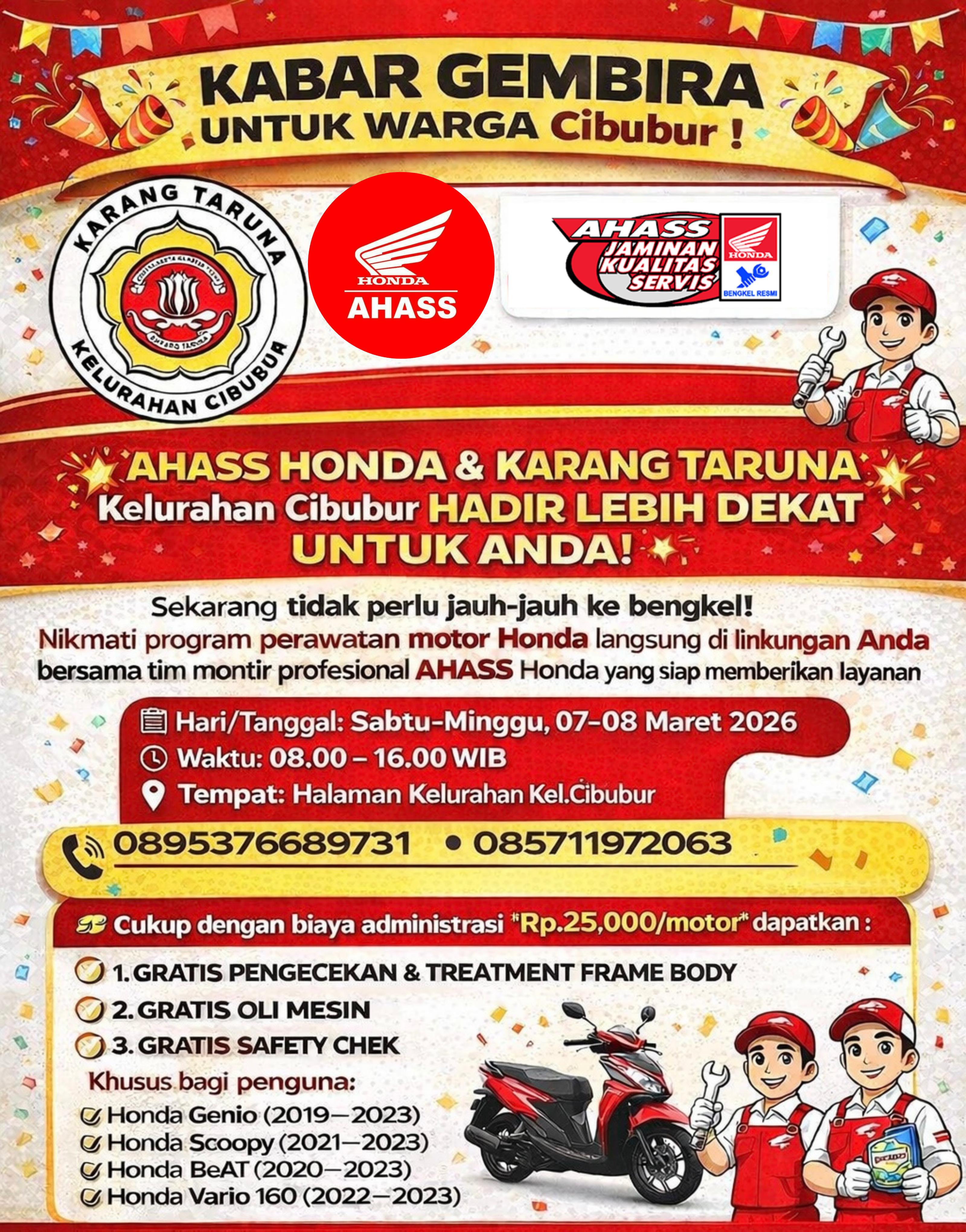SERVICE MOTOR HONDA